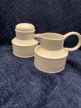 Midwinter England STONEHENGE WHITE Cream & Sugar Set *SEE DETAILS**